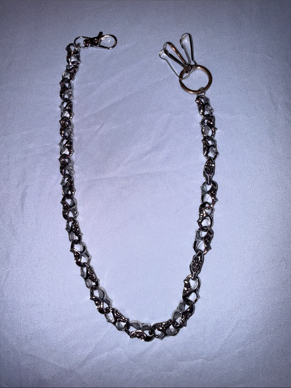 Metal Skull Link Bag Chain